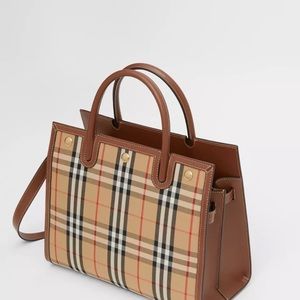Burberry Mini Vintage Two Handle Title Bag - Authentic - Excellent Condition